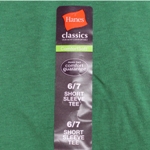 Closeout T-Shirts with Branded Adhesive Labels