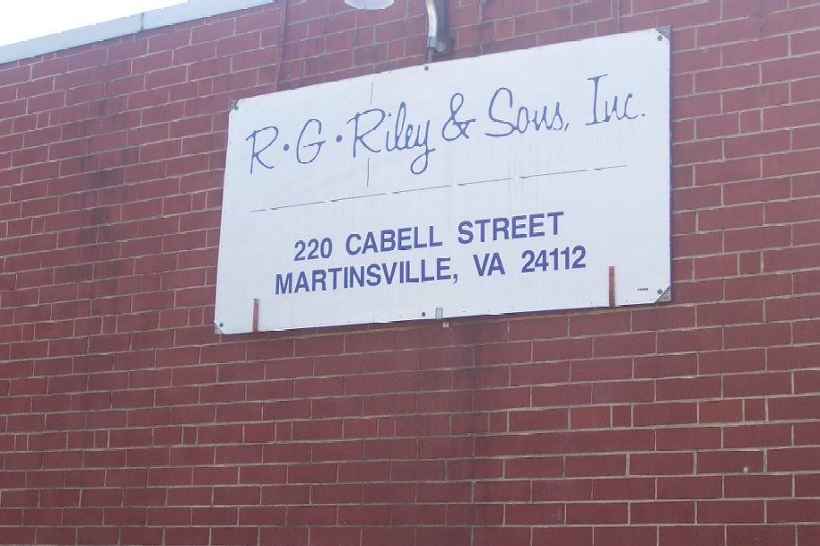 RG Riley Sign Martinsville, Va