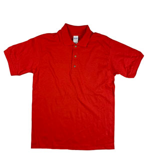 RGRiley | Gildan Mens Red Polo Shirts | Irregular