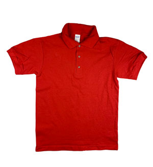 RGRiley | Gildan Mens Red Pique Polo Shirts | Irregular
