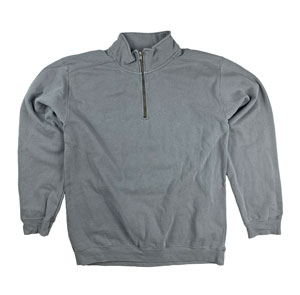 RGRiley | Comfort Color Mens Grey 1/4 Zip Sweatshirts | Mill Graded