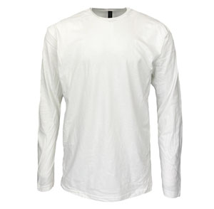 RGRiley | Gildan Mens White Long Sleeve T-Shirts | Mill Graded