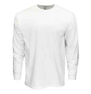 RGRiley | Gildan Mens White Long Sleeve T-Shirt | Mill Irregular