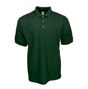 RGRiley | Gildan Mens Forest Green Jersey Knit Sport Shirts | Irregular