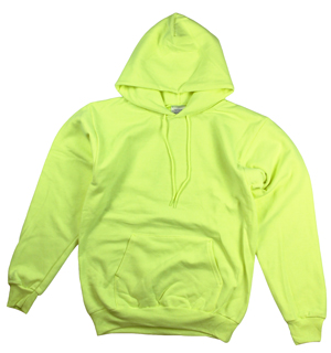 style Esg14 |Men Pullover Hood-Safety Green