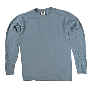 RGRiley | Comfort Color Blue Jean Long Sleeve T-Shirts | Mill Graded