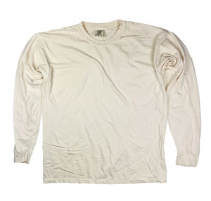RGRiley | Comfort Color Ivory Long Sleeve T-Shirts | Mill Graded
