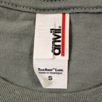 Mill Grade Irregular T-Shirt with Vertically Clipped Anvil Label