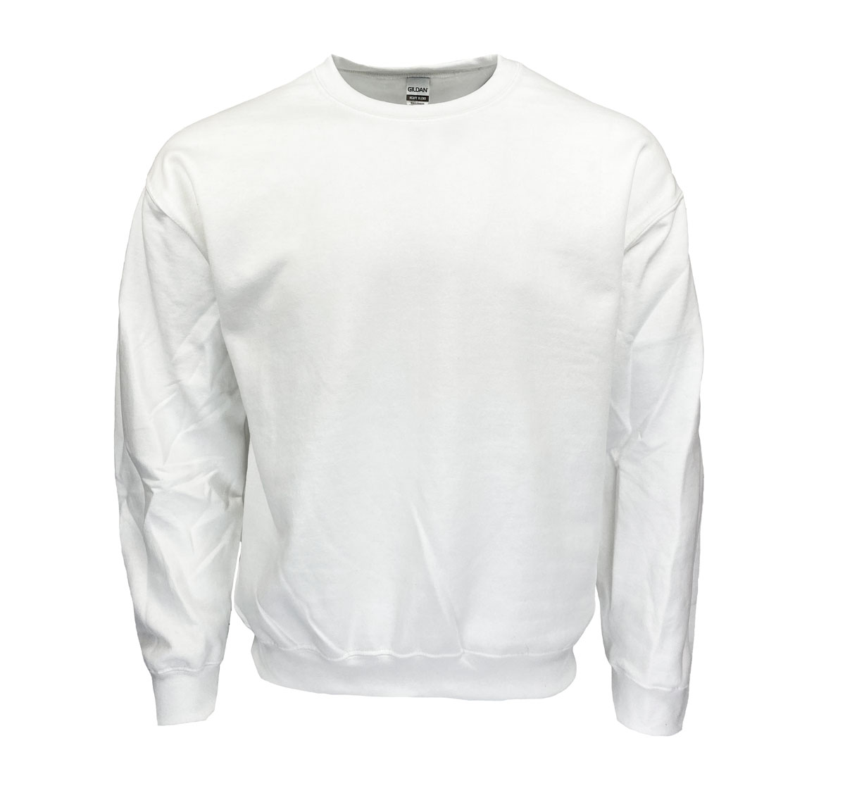 Style 180WH | Wholesale Mens White Crew Neck Sweatshirts - Slightly ...