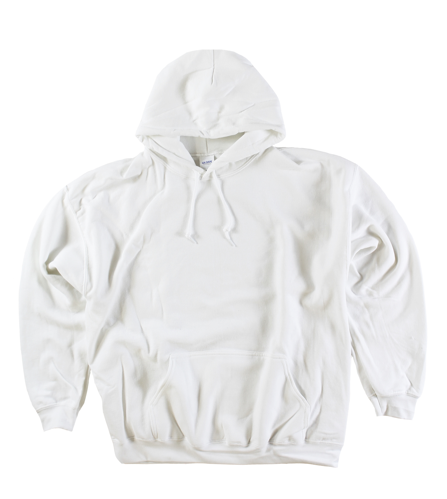 Style 185WH Wholesale Gildan Mens White Pullover Hoodies Slightly