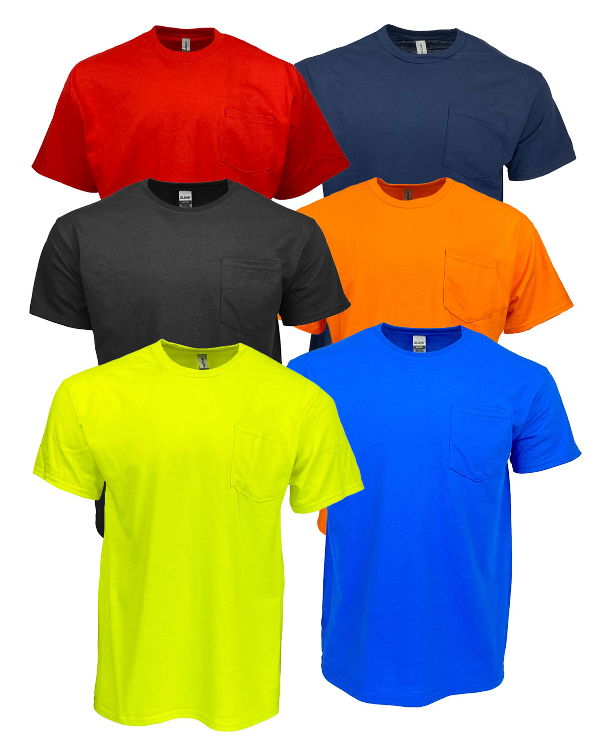 Style 230MX | Wholesale Mens Basic Pocket T-Shirts - Slightly Irregular