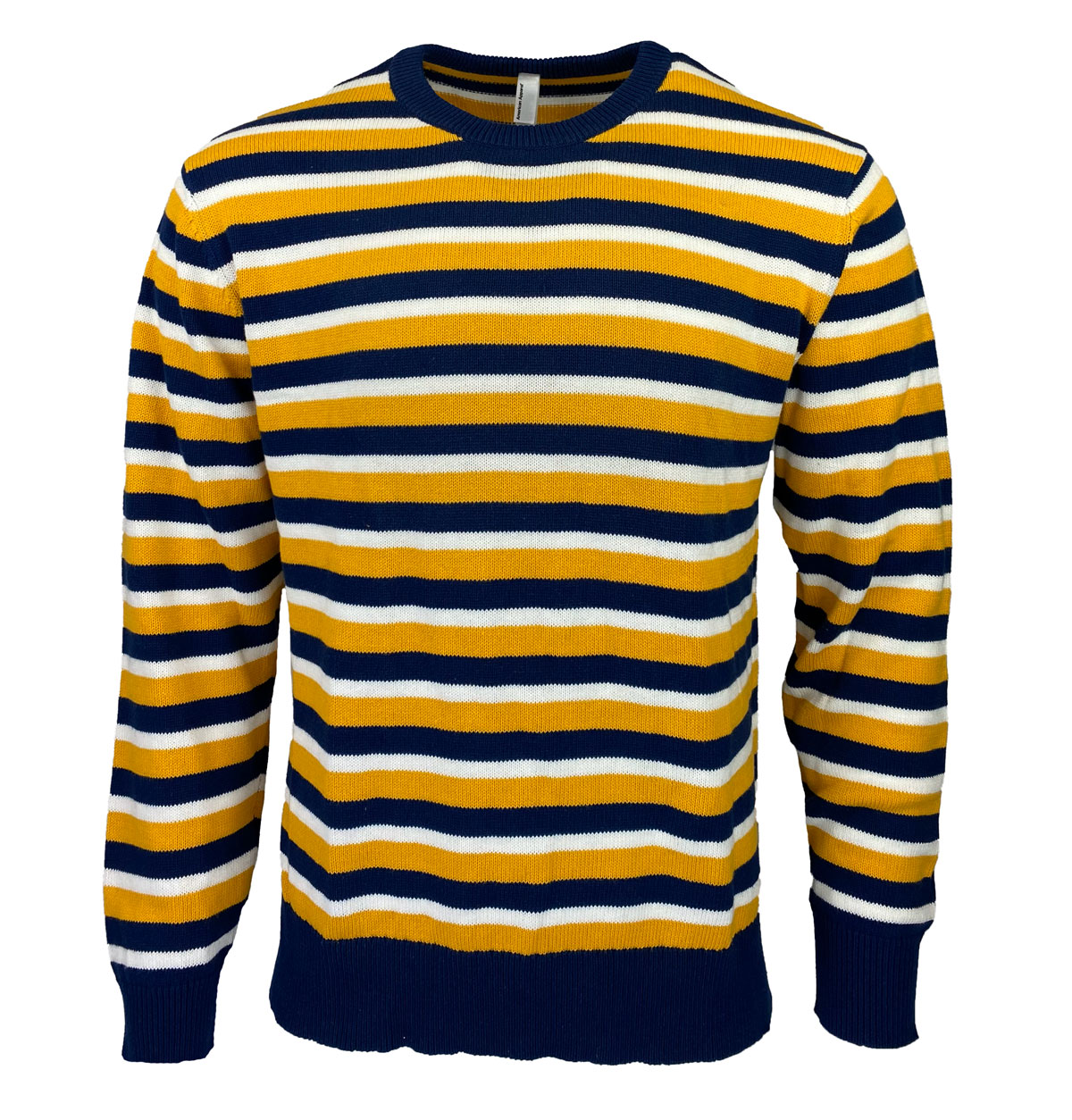 A. A Mens Striped Knit SweaterRG Riley Wholesale Off Price Clothing