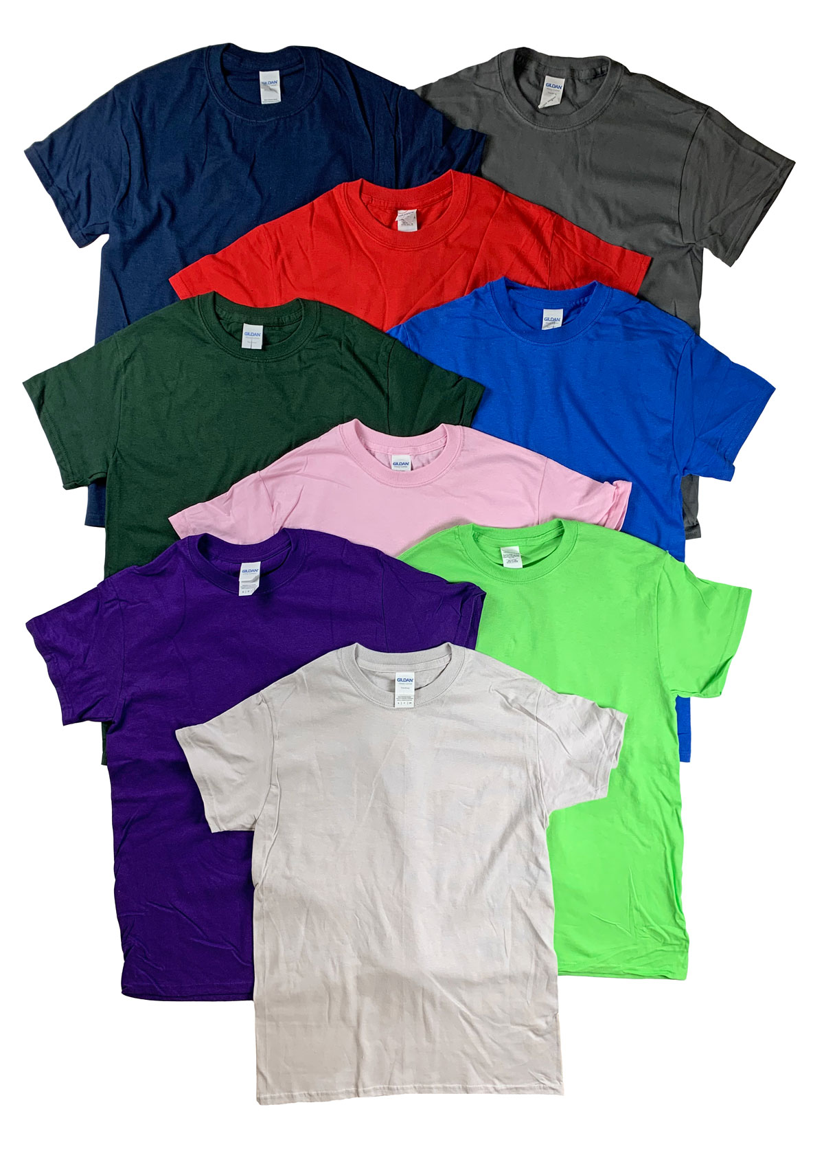 Style AD500 Wholesale Mens Short Sleeve TShirts Mill Graded Irregular