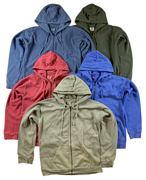 RGRiley | Comfort Color Mens  Zipper Hood Sweatshirts | Mill Graded