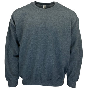 RGRiley | Gildan Mens Charcoal Crew Neck Sweatshirts | Irregular