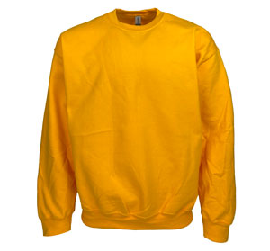 RGRiley | Gildan Mens Gold Crew Neck Sweatshirts | Irregular