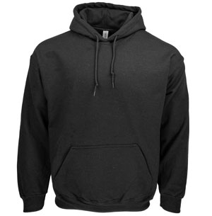 RGRiley | Gildan Mens Black Pullover Hoodies | Irregular