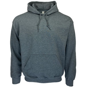 RGRiley | Gildan Mens Charcoal Pullover Hoodies | Irregular