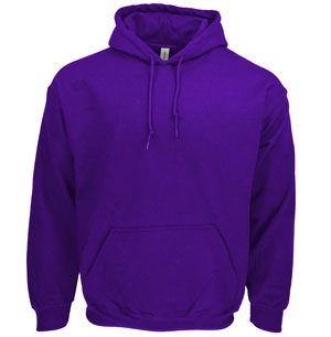 RGRiley | Gildan Mens Purple Pullover Hoodies | Irregular