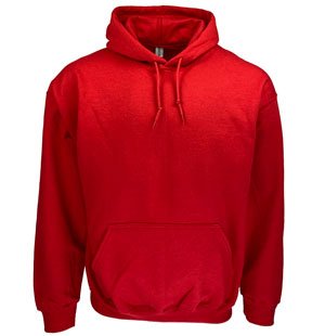 RGRiley | Gildan Mens Red Pullover Hoodies | Irregular