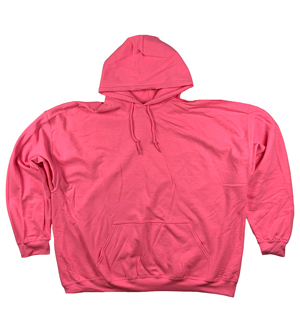 RGRiley | Gildan Mens Safety Pink Pullover Hoodies | Irregular