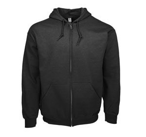 RGRiley | Gildan Mens Black Zipper Hoodies | Irregular