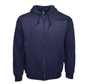 RGRiley | Gildan Mens Navy Zipper Hoodies | Irregular