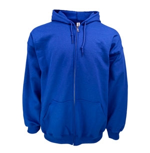 RGRiley | Gildan Mens Royal Zipper Hoodies | Irregular