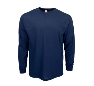 RGRiley | Gildan Mens Navy Long Sleeve T-Shirts | Hand Graded Irregular
