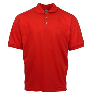 RGRiley | Gildan Mens Red Polo Shirts | Irregular