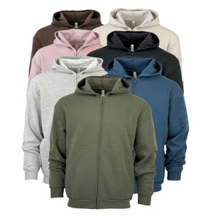 RGRiley | American Apparel Mens Fleece Zipper Hoodies | Slightly Irregular