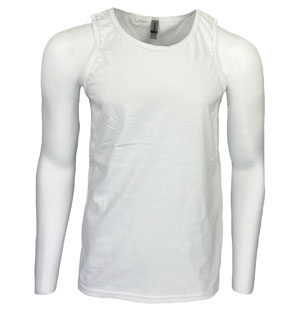 RGRiley | Gildan Mens White Crew Neck Tank Tops | Irregulars