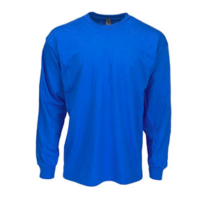 RGRiley | Gildan Mens Royal Long Sleeve T-Shirts | Irregular