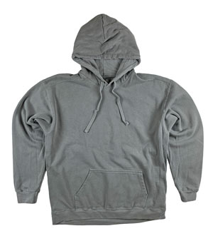 RGRiley | Comfort Color Mens Grey Pullover Hooded Sweatshirts | Mill Graded
