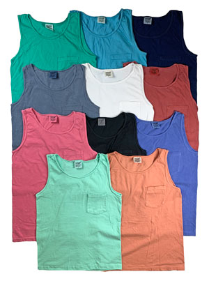 RGRiley | Comfort Color Mens Pocket Tank Tops | Mill Graded