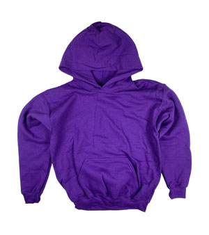 RGRiley | Gildan Youth Purple Pullover Hoodies | Irregular