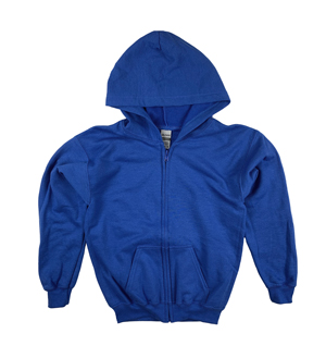 RGRiley | Gildan Boys Royal Heavy Blend Zipper Hoodies | Irregular