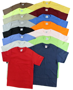 colored t shirts in bulk