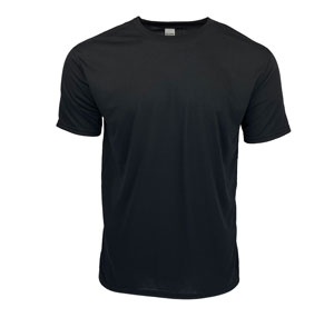 RGRiley | Gildan Mens Black Performance T-Shirts | Irregular
