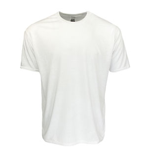 RGRiley | Gildan Mens White Performance T-Shirts | Irregular