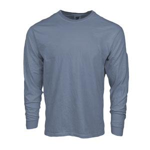 RGRiley | Comfort Color Blue Jean Long Sleeve T-Shirts | Mill Graded