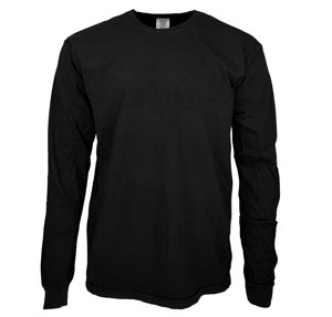 RGRiley | Comfort Color Black Long Sleeve T-Shirts | Mill Graded