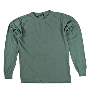 RGRiley | Comfort Color Blue Spruce Long Sleeve T-Shirts | Mill Graded