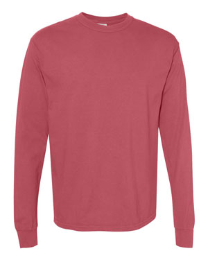 RGRiley | Comfort Color Crimson Long Sleeve T-Shirts | Mill Graded