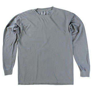 RGRiley | Comfort Color Grey Long Sleeve T-Shirts | Mill Graded