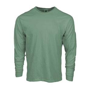 RGRiley | Comfort Color Light Green Long Sleeve T-Shirts | Mill Graded