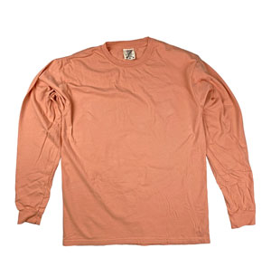 RGRiley | Comfort Color Melon Long Sleeve T-Shirts | Mill Graded