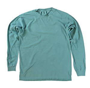 RGRiley | Comfort Color Seafoam Long Sleeve T-Shirts | Mill Graded