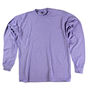 RGRiley | Comfort Color Violet Long Sleeve T-Shirts | Mill Graded