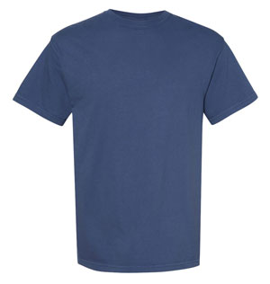RGRiley | Mens Comfort Color China Blue Short Sleeve T-Shirts | Mill Graded